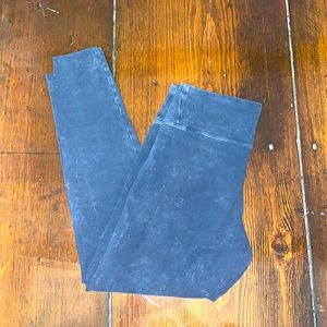 Express Navy Blue Acid Wash Leggings